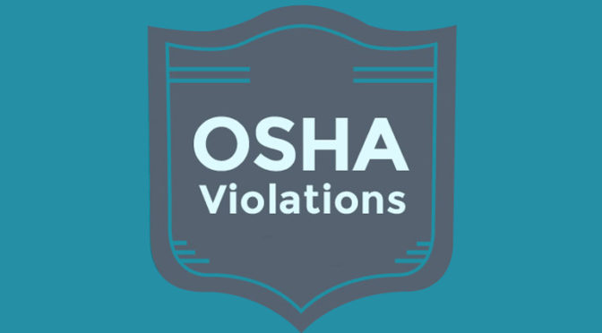 Serious Violations As Per OSHA
