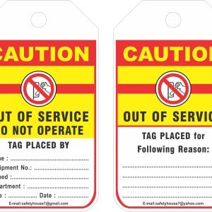Out of Service Caution Tag