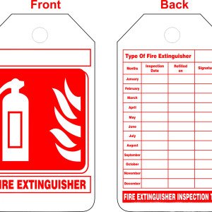 fire inspection tag