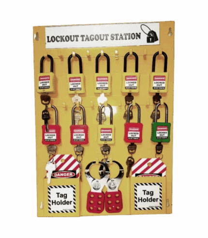 Lockout padlock station kit